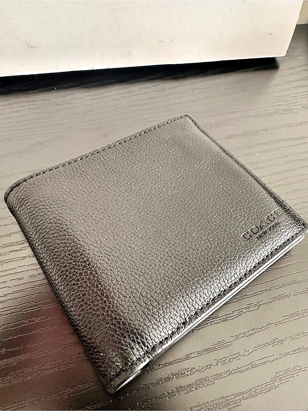 Coach 3-In-1 Wallet In Refined Pebble Leather Black